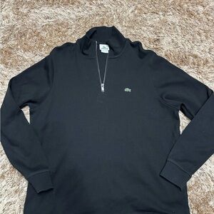 Lacoste Men's Black Zip-Up Sweater